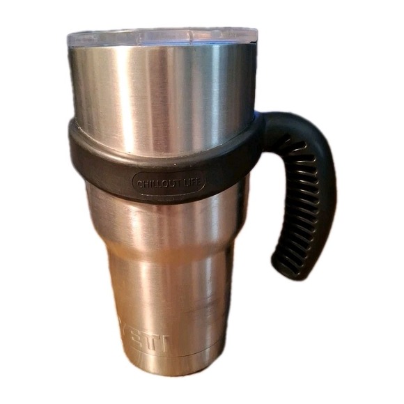 Yeti/Chillout Life Other - Yeti Rambler Stainless Steel Insulated Tumbler Cup Lid Removabe Handle 30oz READ